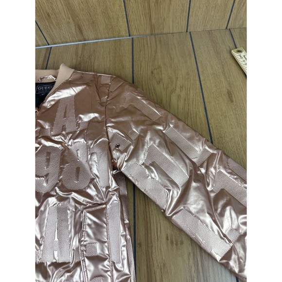 GUESS Girl's puffy , Metallic Copper Size 14 LA 1981 - Picture 6 of 16